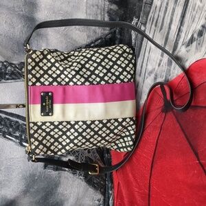 Kate Spade color block and clover bag